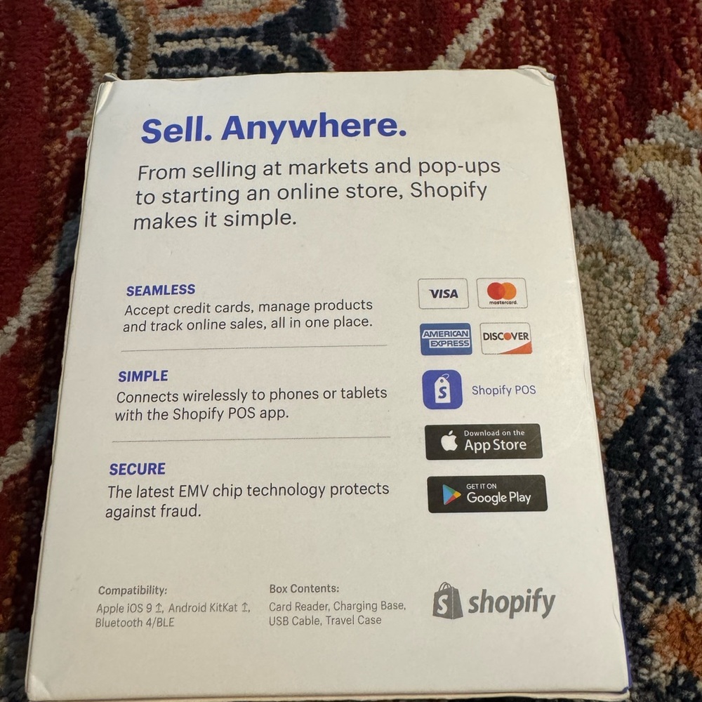 Shopify Chip & Swipe Card Reader New - Picture 2 of 3